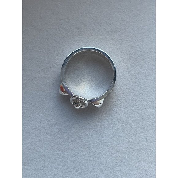 Hermès Sterling Silver Kelly Ring Size 53 With Original Box & Packaging - Picture 5 of 9